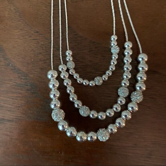 Anne Klein Triple Strand Beaded Necklace NWT - Picture 2 of 2